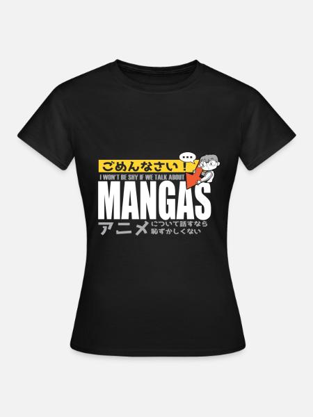Manga Nie będę nieśmiały Anime Weeb - Koszulka damska - czarny