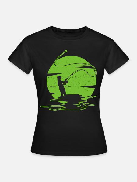 Fliegenfischen - Frauen T-Shirt - Schwarz