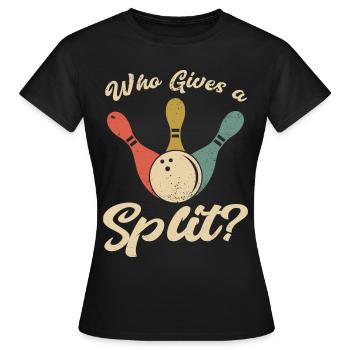 Bowling Bowler Gutter Strike Replacement Needles - Women's T-Shirt - black - Front - AI Model Female 172 dark (172cm)