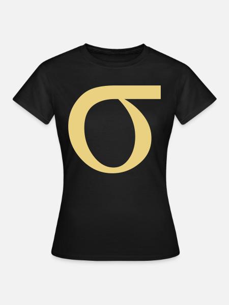 sigma greek - Frauen T-Shirt - Schwarz