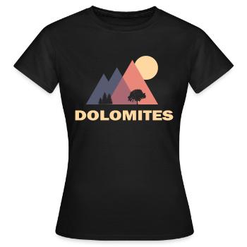 dolomites - T-shirt Femme - noir - Devant - AI Model Female 172 dark (172cm)