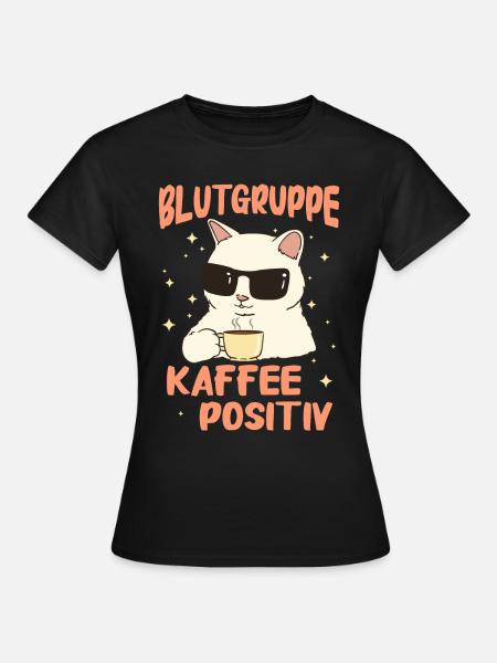 Kaffee Coffee Kaffeetrinker Kaffeeliebhaber - Frauen T-Shirt - Schwarz