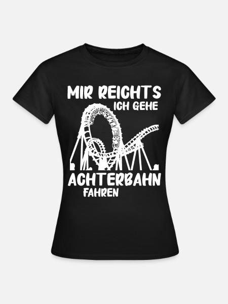 Achterbahn Freizeitpark Roller Coaster - Frauen T-Shirt - Schwarz