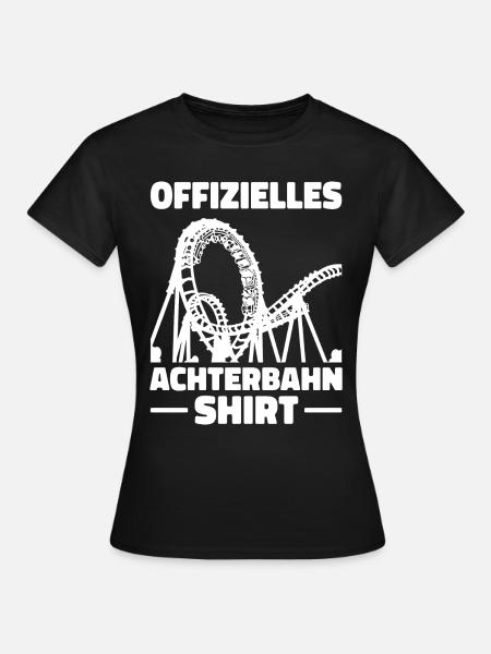 Achterbahn Freizeitpark Roller Coaster - Frauen T-Shirt - Schwarz