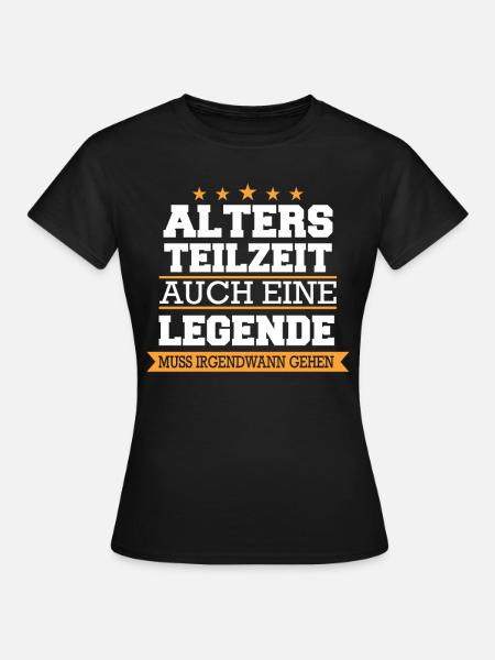 Altersteilzeit ATZ - Frauen T-Shirt - Schwarz