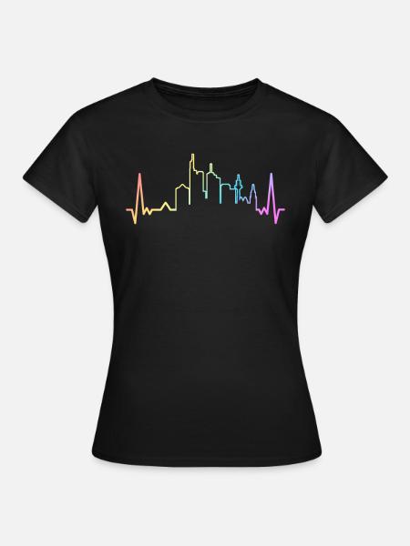 Frankfurt Hessen Deutschland Frankfurter - Frauen T-Shirt - Schwarz