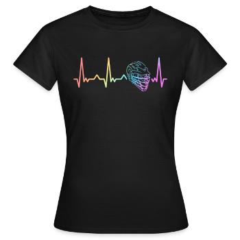 Lacrosse Sport Lacrosse Spieler - Frauen T-Shirt - Schwarz - Vorne - AI Model Female 172 dark (172cm)