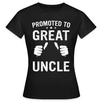 Oncle Fmilie Grand-oncle Oncle - T-shirt Femme - noir - Devant - AI Model Female 172 dark (172cm)