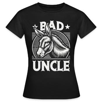 Oncle Fmilie Grand-oncle Oncle - T-shirt Femme - noir - Devant - AI Model Female 172 dark (172cm)
