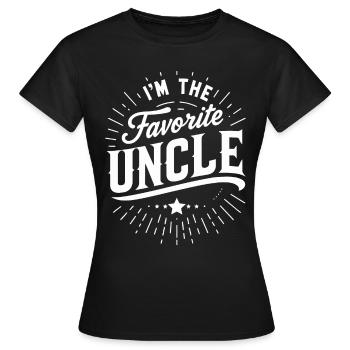 Oncle Fmilie Grand-oncle Oncle - T-shirt Femme - noir - Devant - AI Model Female 172 dark (172cm)