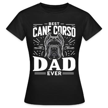 Cane Corso Chien - T-shirt Femme - noir - Devant - AI Model Female 172 dark (172cm)
