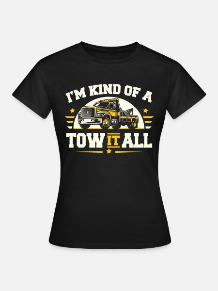 Abschleppwagen Truck Abschlepper - Frauen T-Shirt - Schwarz