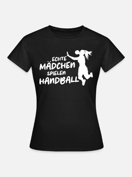 Handballer Handball Sport Handballspieler - Frauen T-Shirt - Schwarz