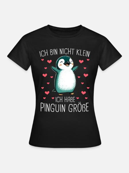 Pinguin Zwergpinguine Kaiserpinguin - Frauen T-Shirt - Schwarz