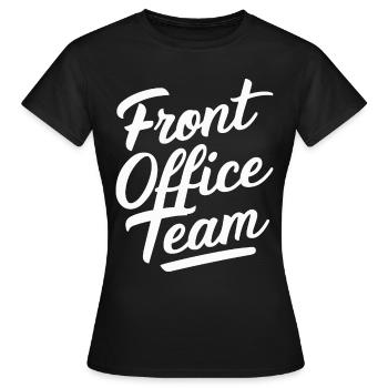 Secrétaire de l’école de réception - T-shirt Femme - noir - Devant - AI Model Female 172 dark (172cm)