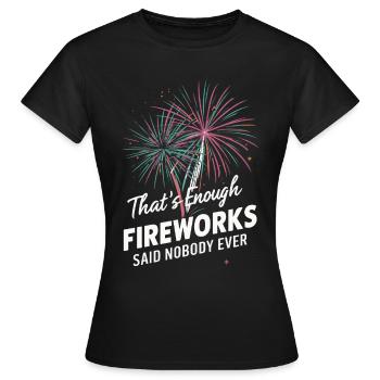 Pyrotechnician Fireworks Pyrotechnics - Women's T-Shirt - black - Front - AI Model Female 172 dark (172cm)