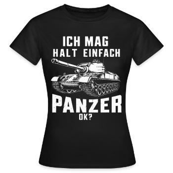 Tanks Main Battle Tanks Tank Tanks Tank Drivers - Women's T-Shirt - black - Front - AI Model Female 172 dark (172cm)