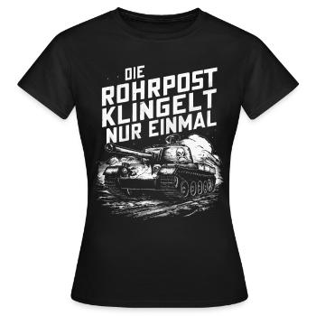Tanks Main Battle Tanks Tank Tanks Tank Drivers - Women's T-Shirt - black - Front - AI Model Female 172 dark (172cm)