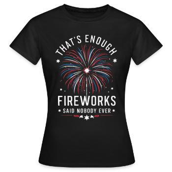 Pyrotechnics Fireworks Pyrotechnics - Women's T-Shirt - black - Front - AI Model Female 172 dark (172cm)