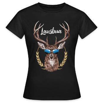 État libre de Bavière Bavarois - T-shirt Femme - noir - Devant - AI Model Female 172 dark (172cm)