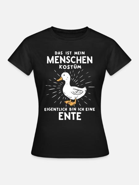 Stockente Entenvögel Ente Dunkelente Vogel - Frauen T-Shirt - Schwarz