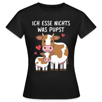 Vegetarier Veganer Tierschutz Tierrecht Veggie - Frauen T-Shirt - Schwarz - Vorne - AI Model Female 172 dark (172cm)