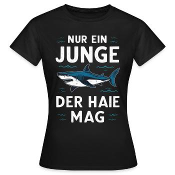 Shark Shark Sharks Shark - Women's T-Shirt - black - Front - AI Model Female 172 dark (172cm)