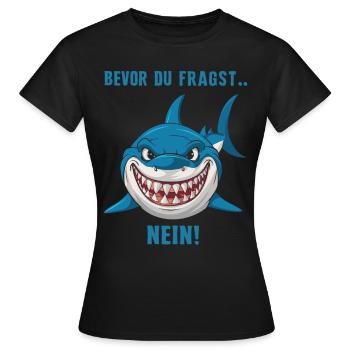 Shark Shark Sharks Shark - Women's T-Shirt - black - Front - AI Model Female 172 dark (172cm)