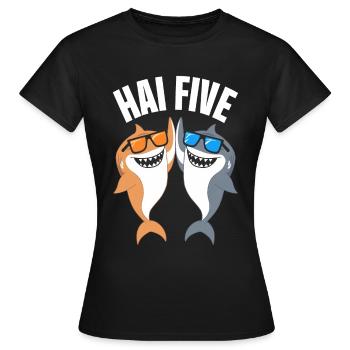 Shark Shark Sharks Shark - Women's T-Shirt - black - Front - AI Model Female 172 dark (172cm)