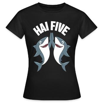 Shark Shark Sharks Shark - Women's T-Shirt - black - Front - AI Model Female 172 dark (172cm)