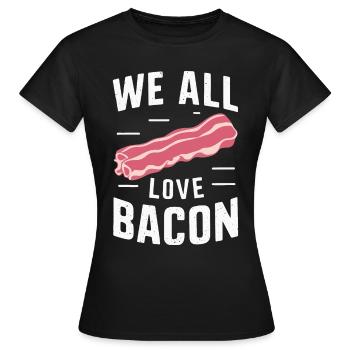 Bacon Breakfast Bacon - Women's T-Shirt - black - Front - AI Model Female 172 dark (172cm)