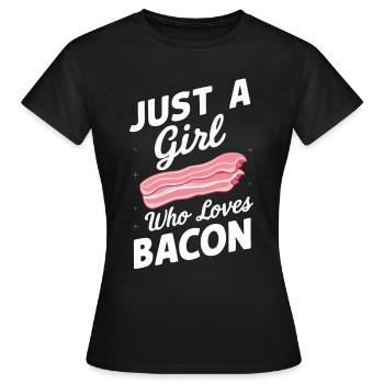 Bacon Breakfast Bacon - Women's T-Shirt - black - Front - AI Model Female 172 dark (172cm)