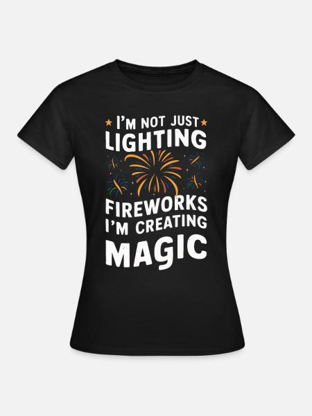 Pyrotechniker Feuerwerk Pyrotechnik - Frauen T-Shirt - Schwarz