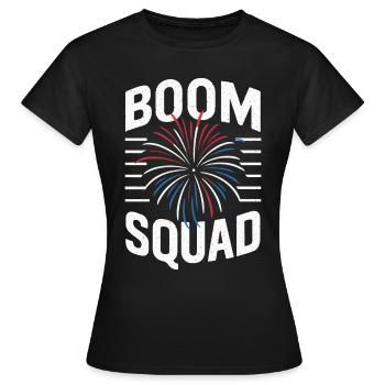 Pyrotechniker Feuerwerk Pyrotechnik - Frauen T-Shirt - Schwarz - Vorne - AI Model Female 172 dark (172cm)