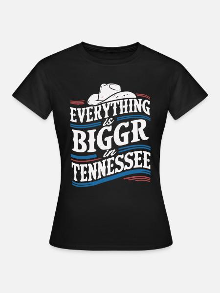 Tennessee USA Amerika - Frauen T-Shirt - Schwarz