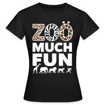 Animaux du zoo Gardien de zoo - T-shirt Femme - noir - Devant - AI Model Female 172 dark (172cm)