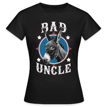 Oncle Fmilie Grand-oncle Oncle - T-shirt Femme - noir - Devant - AI Model Female 172 dark (172cm)