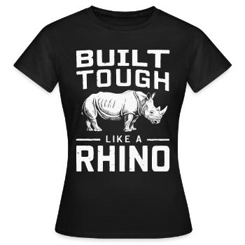 Rhinocéros Rhinocéros - T-shirt Femme - noir - Devant - AI Model Female 172 dark (172cm)