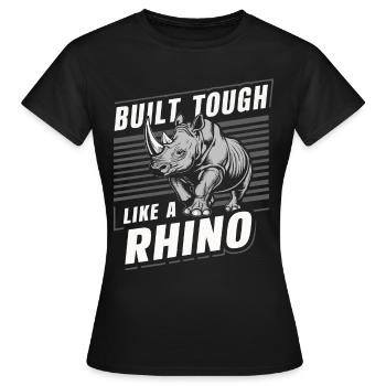 Rhinocéros Rhinocéros - T-shirt Femme - noir - Devant - AI Model Female 172 dark (172cm)