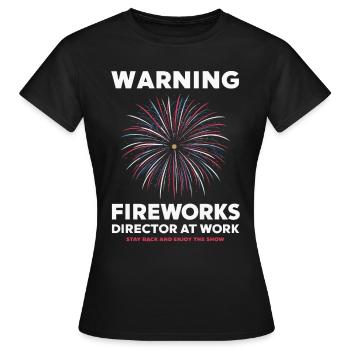 Pyrotechnics Fireworks Pyrotechnics - Women's T-Shirt - black - Front - AI Model Female 172 dark (172cm)