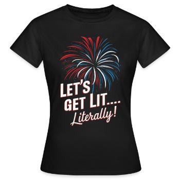 Pyrotechnics Fireworks Pyrotechnics - Women's T-Shirt - black - Front - AI Model Female 172 dark (172cm)