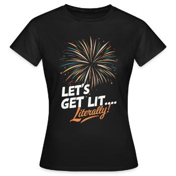 Pyrotechnics Fireworks Pyrotechnics - Women's T-Shirt - black - Front - AI Model Female 172 dark (172cm)