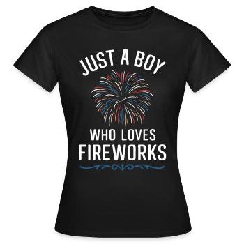 Pyrotechnics Fireworks Pyrotechnics - Women's T-Shirt - black - Front - AI Model Female 172 dark (172cm)