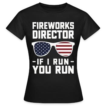 Pyrotechnie Feux d’artifice Pyrotechnie - T-shirt Femme - noir - Devant - AI Model Female 172 dark (172cm)