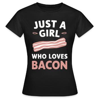 Bacon Breakfast Bacon - Women's T-Shirt - black - Front - AI Model Female 172 dark (172cm)