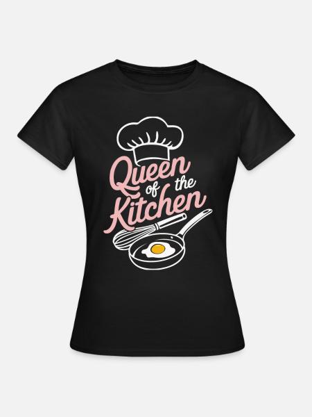 Koch Kochen Küchencheff Bäker - Frauen T-Shirt - Schwarz