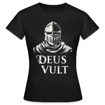 Kreuzritter Tempelritter Mittelalter - Frauen T-Shirt - Schwarz - Vorne - AI Model Female 172 dark (172cm)