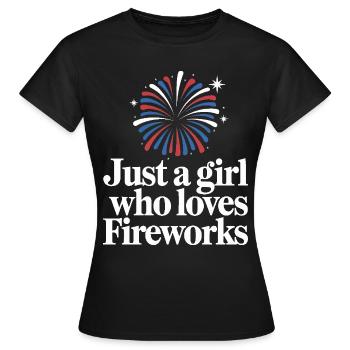 Pyrotechnie Feux d’artifice Pyrotechnie - T-shirt Femme - noir - Devant - AI Model Female 172 dark (172cm)