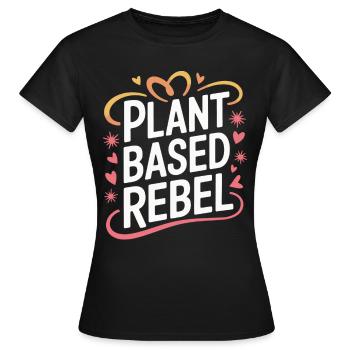Végétarien Végétalien Végétarien Végétarien - T-shirt Femme - noir - Devant - AI Model Female 172 dark (172cm)
