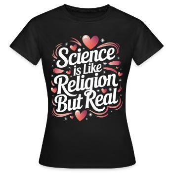Atheismus Atheist Anti-Religion Agnostiker - Frauen T-Shirt - Schwarz - Vorne - AI Model Female 172 dark (172cm)